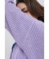 Sweter Jdy Kardigan damski kolor fioletowy