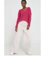 Sweter sweter damski kolor różowy lekki - Answear.com Jdy