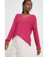 Sweter Jdy sweter damski kolor różowy lekki
