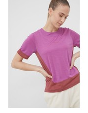 Bluzka t-shirt sportowy ZoneKnit kolor fioletowy - Answear.com Icebreaker