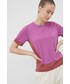 Bluzka Icebreaker t-shirt sportowy ZoneKnit kolor fioletowy