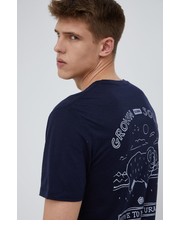 T-shirt - koszulka męska t-shirt sportowy Tech Lite II kolor granatowy z nadrukiem - Answear.com Icebreaker