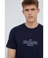 T-shirt - koszulka męska Icebreaker t-shirt sportowy Tech Lite II kolor granatowy z nadrukiem