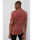 T-shirt - koszulka męska Icebreaker t-shirt sportowy Tech Lite II kolor brązowy z nadrukiem