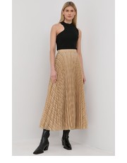Spódnica spódnica kolor beżowy midi rozkloszowana - Answear.com Birgitte Herskind