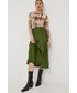 Spódnica Birgitte Herskind spódnica kolor zielony midi rozkloszowana