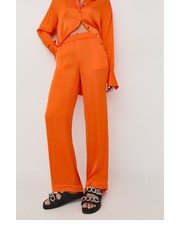 Spodnie spodnie damskie kolor pomarańczowy proste high waist - Answear.com Birgitte Herskind