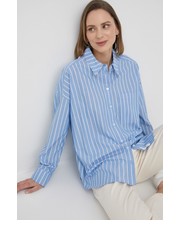 Koszula koszula bawełniana damska relaxed z kołnierzykiem klasycznym - Answear.com Drykorn
