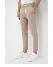 Spodnie męskie spodnie męskie kolor beżowy joggery - Answear.com Drykorn
