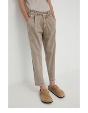Spodnie męskie spodnie męskie kolor brązowy proste - Answear.com Drykorn