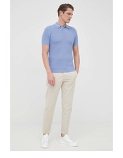 T-shirt - koszulka męska polo bawełniane gładki - Answear.com Drykorn