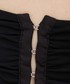 Spodnie Sixth June spodnie damskie kolor czarny dzwony medium waist