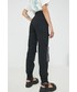Spodnie Sixth June spodnie bawełniane damskie kolor czarny fason cargo high waist