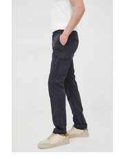 Spodnie męskie spodnie męskie kolor granatowy w fasonie cargo - Answear.com Woolrich
