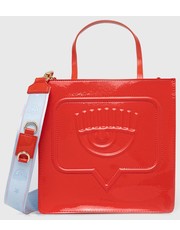 Shopper bag torebka kolor czerwony - Answear.com Chiara Ferragni