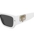 Okulary Chiara Ferragni okulary przeciwsłoneczne damskie kolor biały