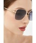 Okulary Chiara Ferragni okulary przeciwsłoneczne damskie kolor złoty