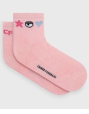 Skarpety damskie skarpetki damskie kolor różowy - Answear.com Chiara Ferragni