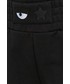 Spodnie Chiara Ferragni Szorty bawełniane damskie kolor czarny gładkie high waist