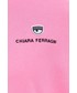 Bluza Chiara Ferragni bluza bawełniana damska kolor fioletowy z kapturem gładka