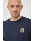 T-shirt - koszulka męska Invicta t-shirt bawełniany kolor granatowy z aplikacją