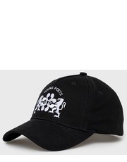 Czapka czapka bawełniana kolor czarny z aplikacją - Answear.com Young Poets Society