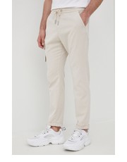 Spodnie męskie spodnie męskie kolor beżowy proste - Answear.com Young Poets Society