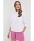 Bluza Young Poets Society bluza bawełniana damska kolor biały z kapturem z nadrukiem