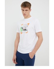 T-shirt - koszulka męska RefrigiWear t-shirt bawełniany kolor biały z nadrukiem - Answear.com Refrigiwear