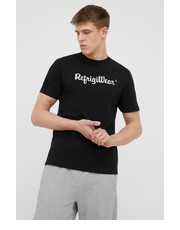 T-shirt - koszulka męska RefrigiWear t-shirt bawełniany kolor czarny z nadrukiem - Answear.com Refrigiwear