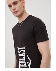 T-shirt - koszulka męska t-shirt bawełniany kolor czarny z nadrukiem - Answear.com Everlast