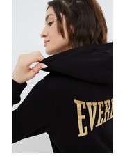 Bluza bluza bawełniana damska kolor czarny z kapturem z aplikacją - Answear.com Everlast