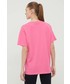 Bluzka P.E Nation t-shirt bawełniany kolor fioletowy