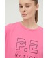 Bluzka P.E Nation t-shirt bawełniany kolor fioletowy
