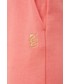 Spodnie P.E Nation spodnie bawełniane damskie kolor fioletowy gładkie