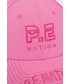 Czapka P.E Nation czapka kolor różowy z aplikacją
