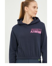 Bluza bluza damska kolor granatowy z kapturem z nadrukiem - Answear.com P.E Nation