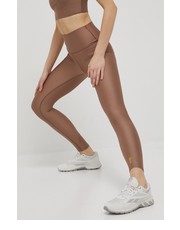 Legginsy legginsy treningowe damskie kolor brązowy gładkie - Answear.com P.E Nation