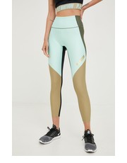 Legginsy legginsy treningowe Elevate damskie kolor zielony wzorzyste - Answear.com P.E Nation