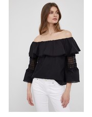 Bluzka XT Studio bluzka bawełniana damska kolor czarny gładka - Answear.com Xt Studio