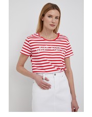 Bluzka t-shirt bawełniany kolor czerwony - Answear.com Frieda & Freddies