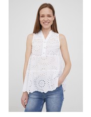 Bluzka bluzka bawełniana damska kolor biały gładka - Answear.com Frieda & Freddies
