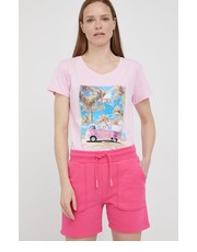 Bluzka t-shirt bawełniany kolor różowy - Answear.com Frieda & Freddies
