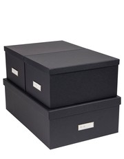 Akcesoria - zestaw pudełek do przechowywania Inge (3-pack) - Answear.com Bigso Box of Sweden