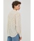 Bluzka Bruuns Bazaar bluzka bawełniana damska kolor beżowy wzorzysta
