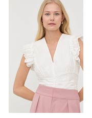 Bluzka bluzka bawełniana damska kolor biały gładka - Answear.com Bruuns Bazaar