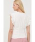 Bluzka Bruuns Bazaar bluzka bawełniana damska kolor biały gładka