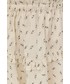 Spódnica Bruuns Bazaar spódnica bawełniana kolor beżowy mini rozkloszowana