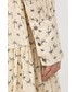 Sukienka Bruuns Bazaar sukienka kolor beżowy mini oversize