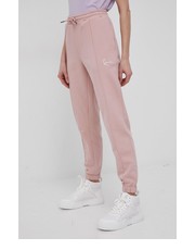 Spodnie spodnie damskie kolor różowy gładkie - Answear.com Karl Kani